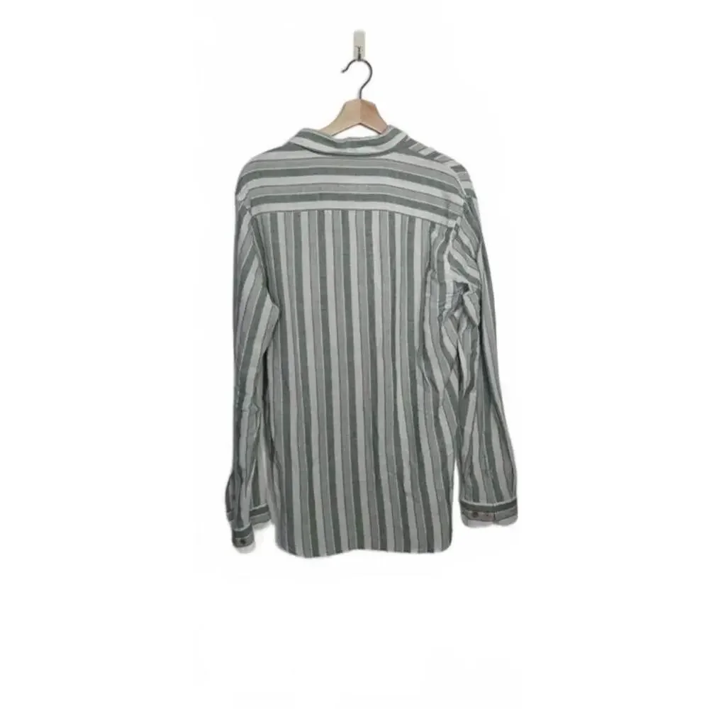 Sezane Octobre Chemise Charlie Striped Size Large Striped New With Tags_2
